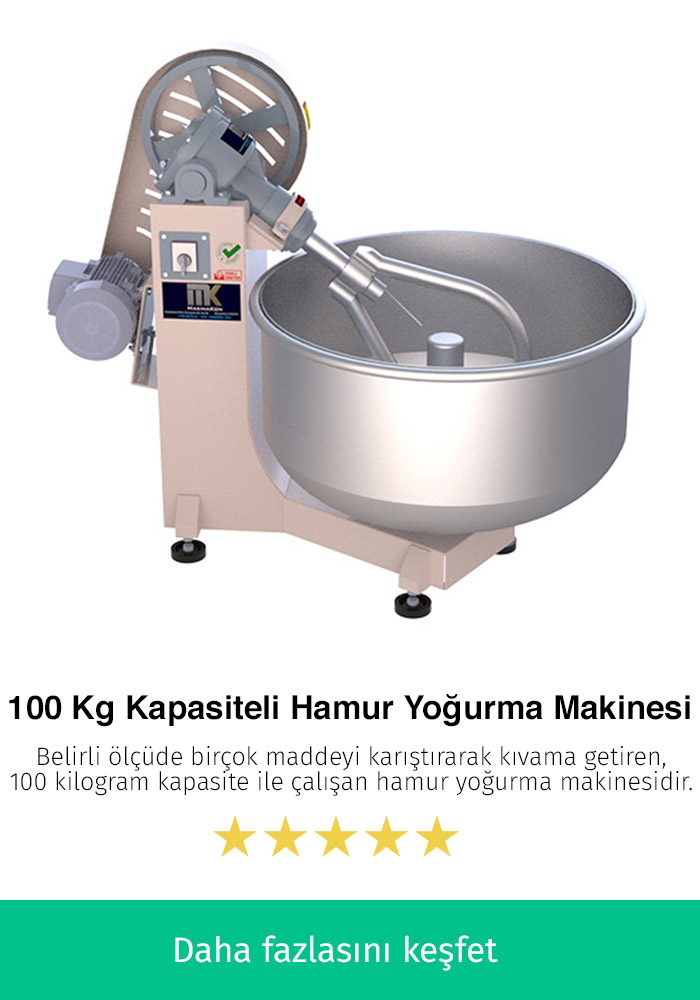 100 Kilogram Kapasiteli Hamur Karma Makinesi