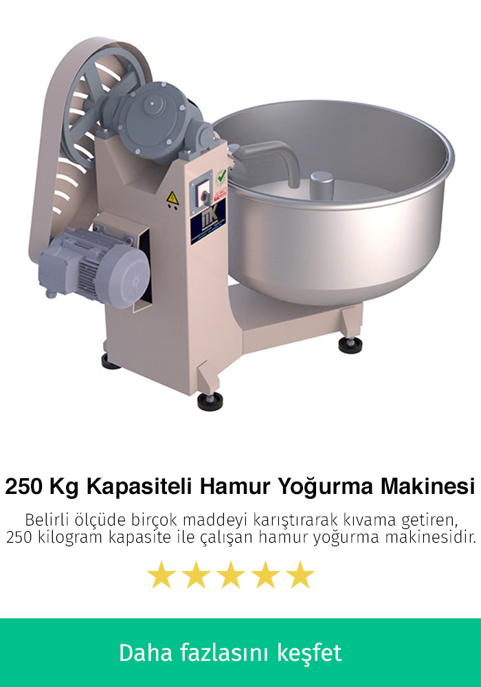 250 Kilogram Kapasiteli En İyi Hamur Yoğurma Makinesi