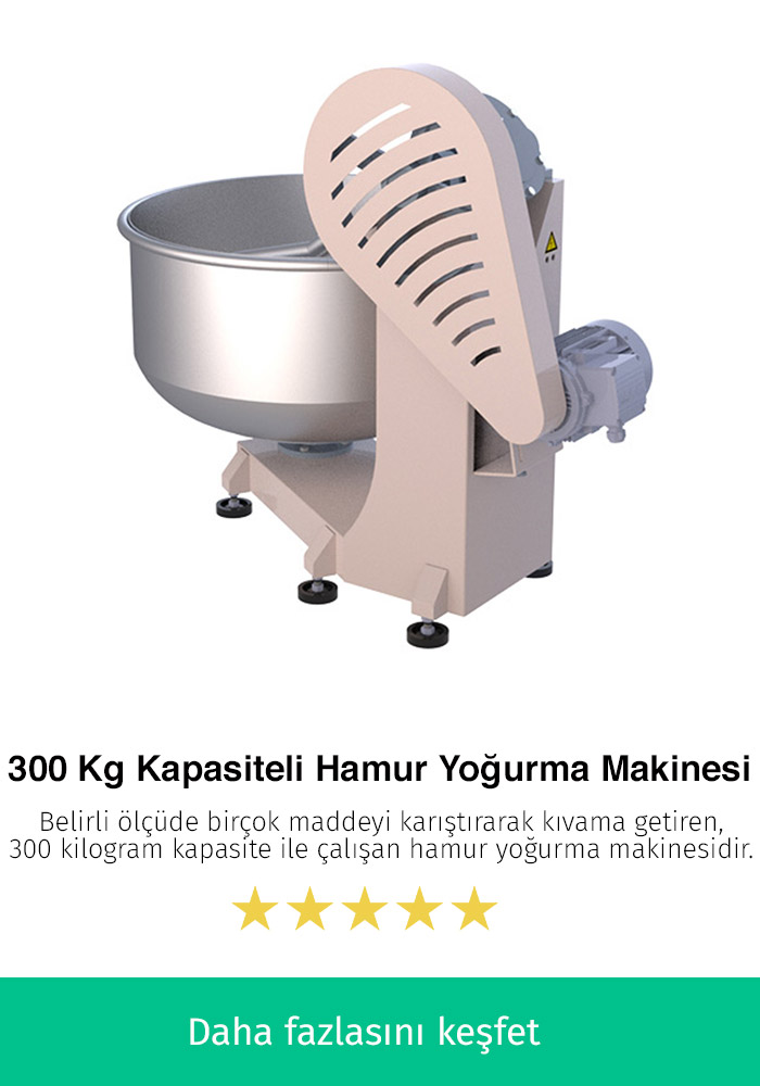 300 Kilogram Kapasiteli En İyi Hamur Yoğurma Makinesi