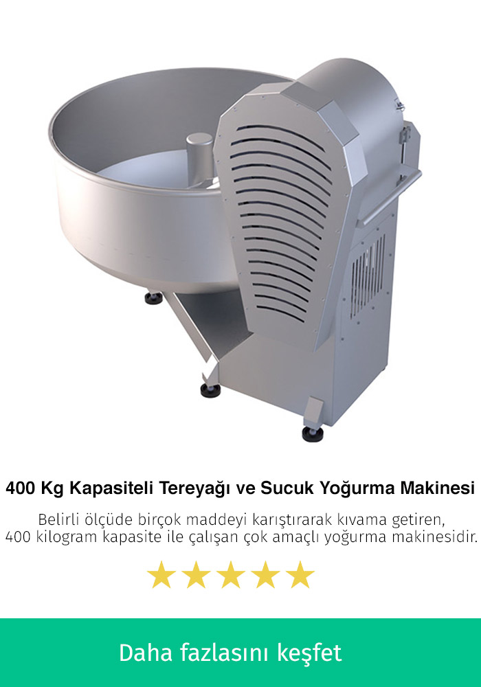 400 Kilogram Kapasiteli En İyi Tereyağı ve Sucuk Makinesi