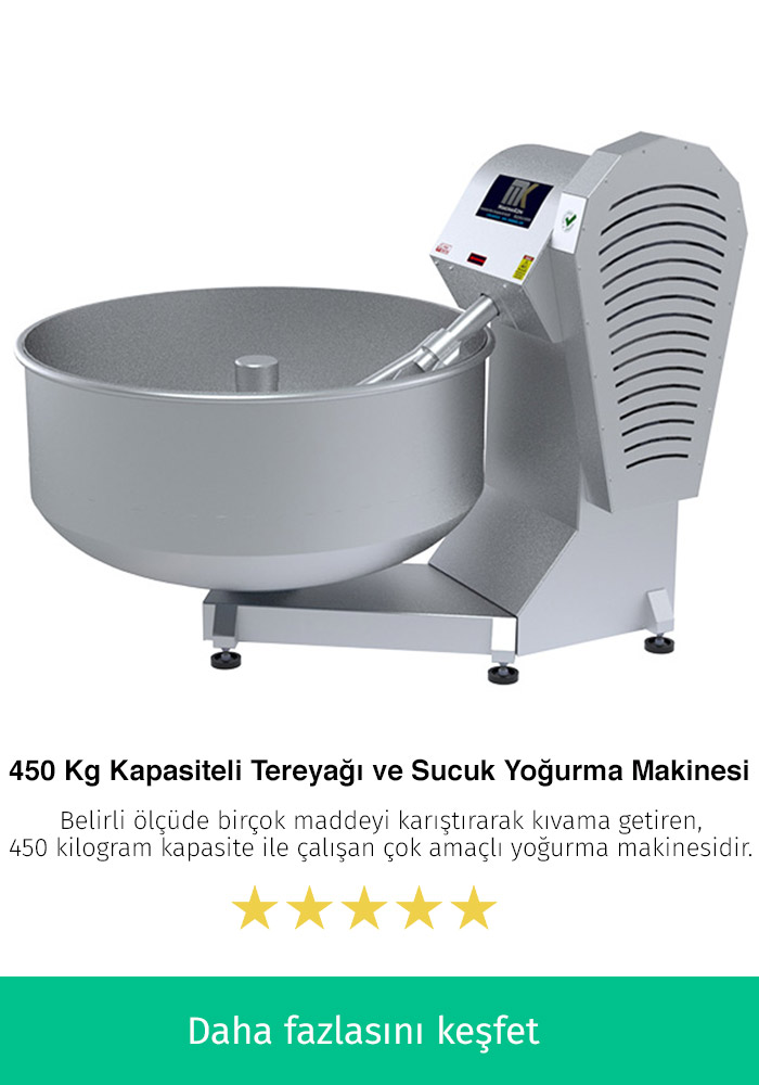 450 Kilogram Kapasiteli En İyi Tereyağı ve Sucuk Makinesi