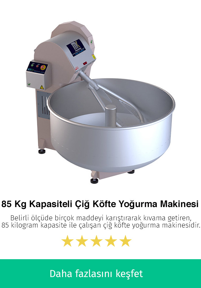 85 Kilogram Kapasiteli Çiğ Köfte Makinesi