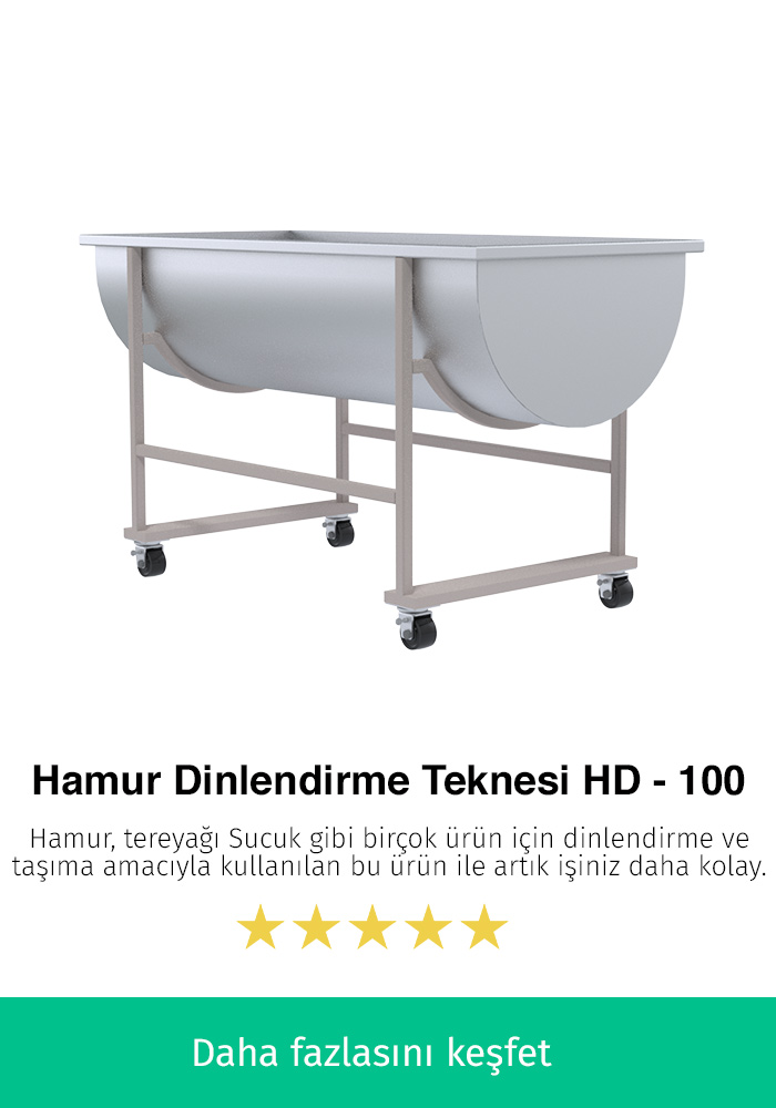 Hamur Dinlendirme Teknesi - HD-100