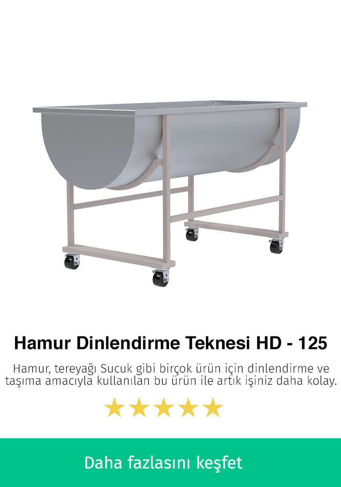 Hamur Dinlendirme Teknesi - HD-125