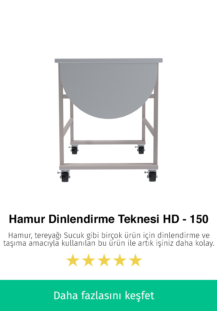 Hamur Dinlendirme Teknesi - HD-150