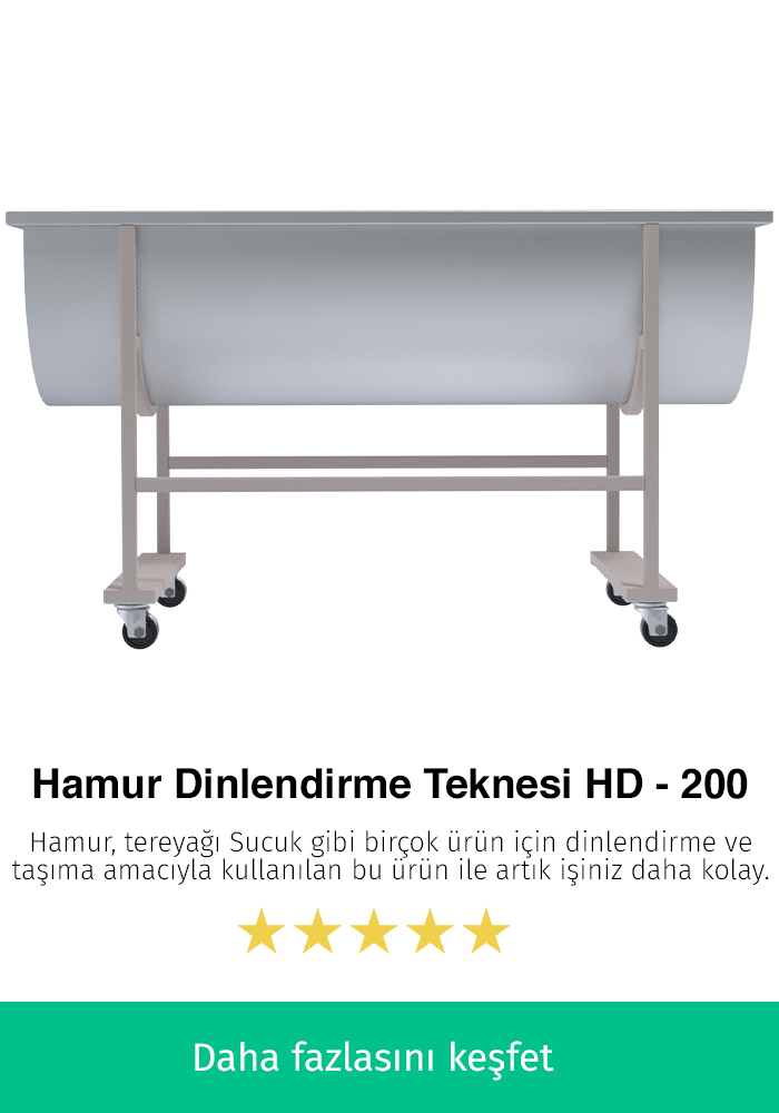 Hamur Dinlendirme Teknesi - HD-200