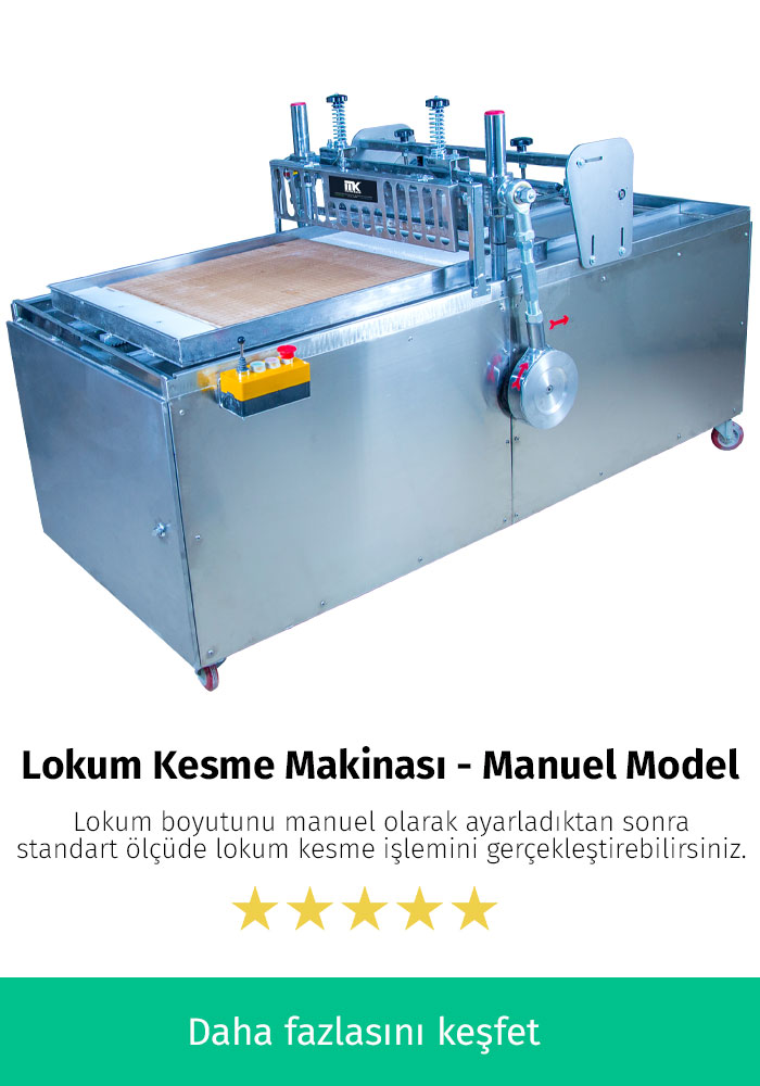 Lokum Kesme Makinası - Manuel Model