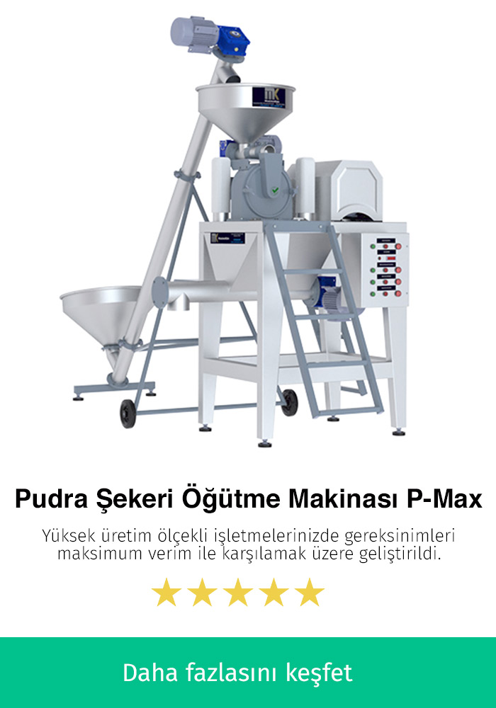 Pudra Şekeri Değirmeni P-Max Yüksek Kapasiteli