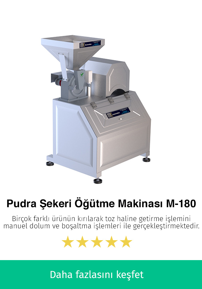 Pudra Şekeri Öğütme Makinası M-180 Manuel