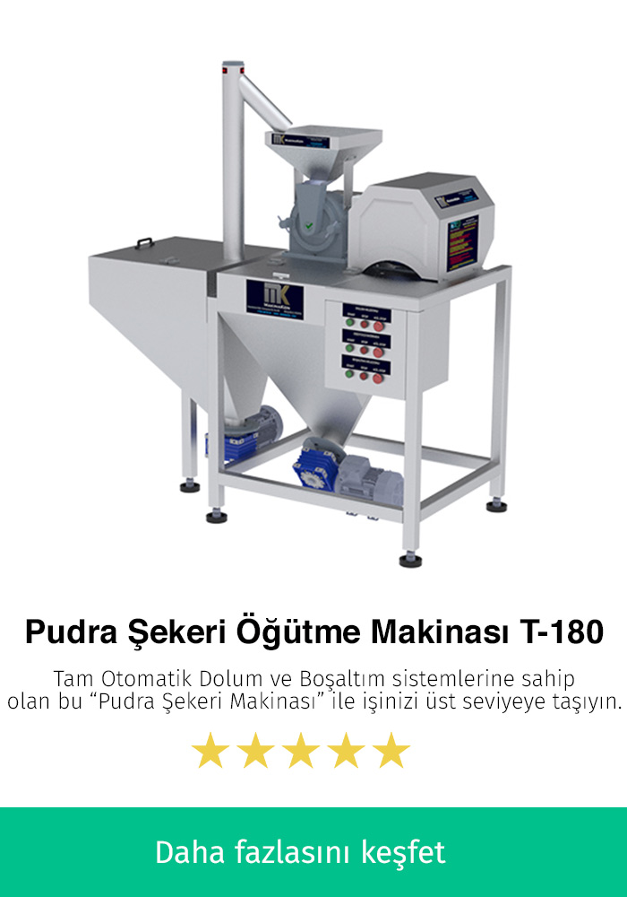 Pudra Şekeri Öğütme Makinesi T-180 Tam Otomatik